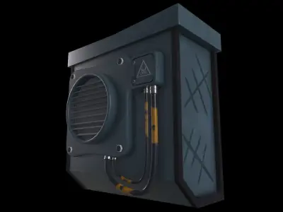 Air conditioning Game Ready - Low Poly 3D Model Low-poly 3D model