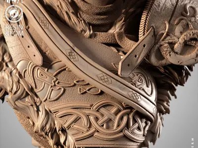Wicked Movies Atreus Portrait Bust 3D print model