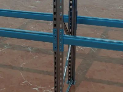 warehouse shelf 3D model