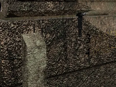 Wooden Ammo Crate Low-poly 3D model