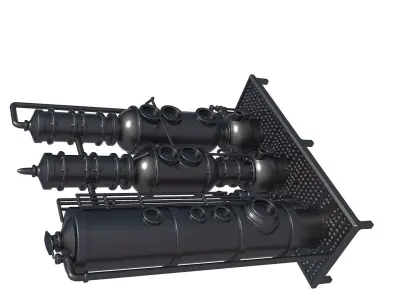 distillation machine - sci fi tank - cylindrical tank 3D print model purchase