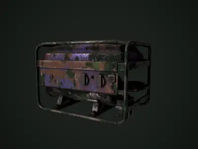 Old generator Free low-poly 3D model