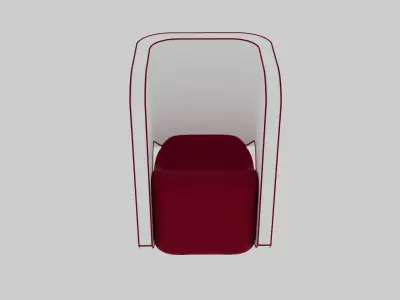 Privacy chair 3D model