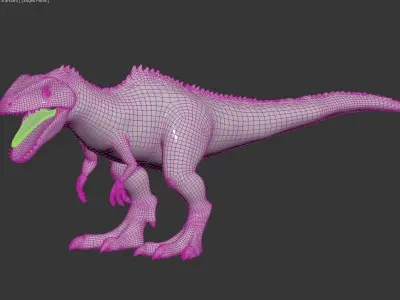 Dinosaur t - rex Low-poly 3D model
