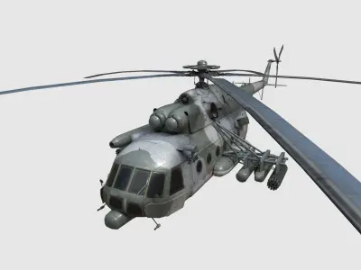 MI 171 helicopter Ukraine Low-poly 3D model
