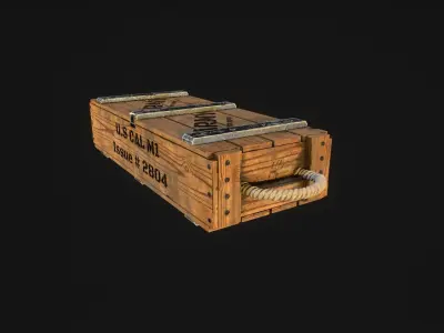 Ammunition Crate Low-poly 3D model