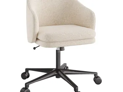 Industrial modular wall desk 3D model