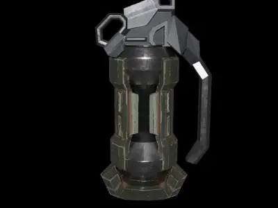 Grenade halo Free low-poly 3D model