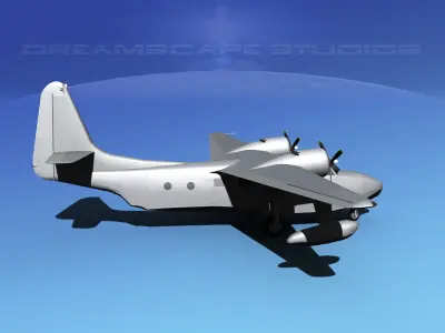 Grumman G-73 Bare Metal  3D model