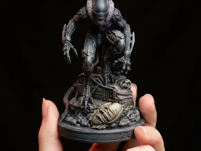 Xeno-Terror - Bio-Mechanical Stalker Miniatur 3D print model