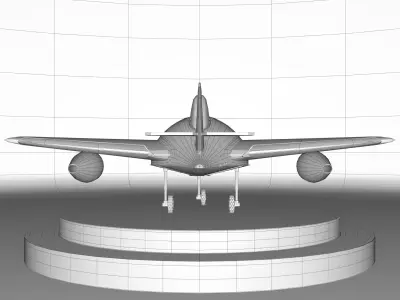ME 262 VERSION CARTOON Low-poly 3D model