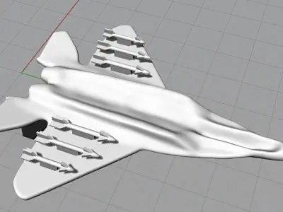 Pendant Aircraft Model F-105 N012329 3D print model