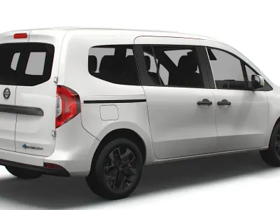 Nissan Townstar EV LWB Tourer 2023 3D model