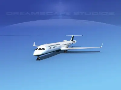 Bombardier CRJ1000 Air Charter Intl 3D model