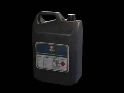 Oil Storage Container Low-poly 3D model