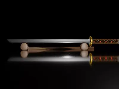 Katana sword Free 3D model 2