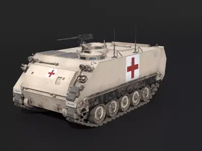 M113A3 Armored Medical Evacuation Vehicle 3D model