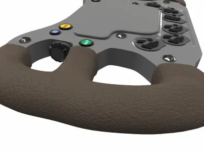 Car f1 steering wheel 1 min 3D model