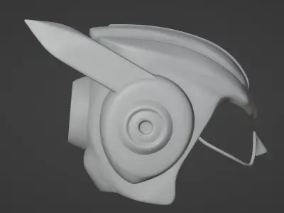 Wearable Sci-fi Helmet 3D print model
