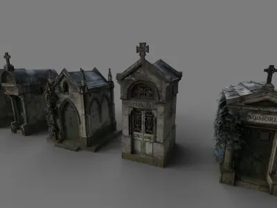 Cemetery Mausoleums Collection 