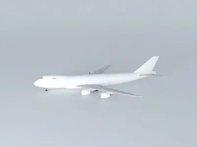 Template Boeing 747 8F Free 3D model