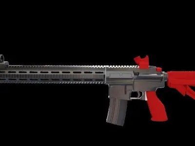 HK 416 rainbow six siege 3D model