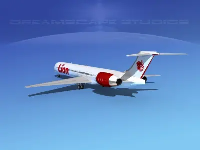 McDonnell Douglas MD-90 Lion Air 3D model