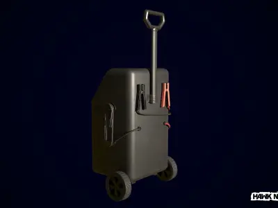 Industrial Charger Low-poly 3D model