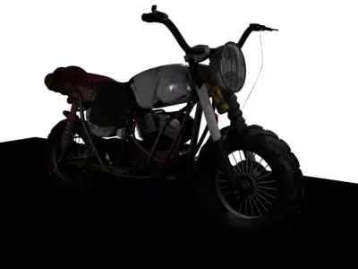a post apocalypse motorbike 3D model
