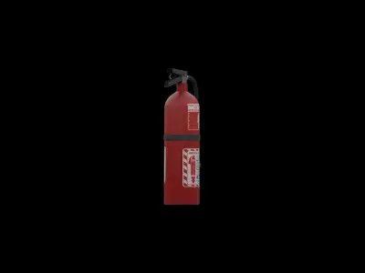 Fire Extinguisher Low-poly 3D model 8