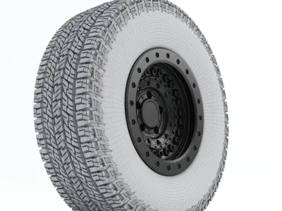 Yokohama Geolander AT G015 Tire 3D Model 3D model