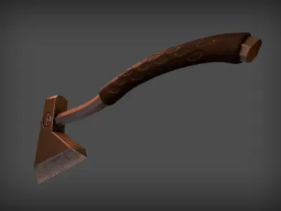 Axe Tamahawk Free low-poly 3D model