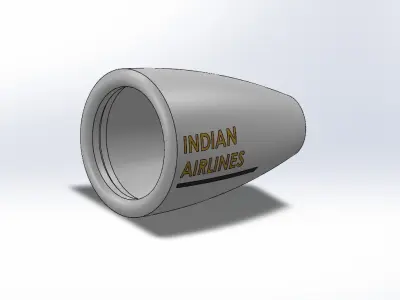 jet engine 3D model
