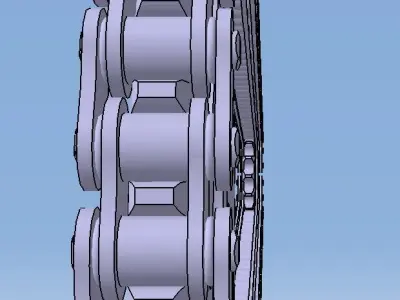 Chain and Sprocket DID O-RING YBR 125 05-08 Free 3D model