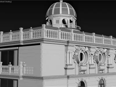 Classical architecture Free 3D model