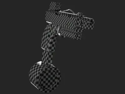 Stylized Pistol Free Model Low-poly 3D model