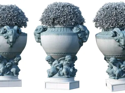 Garden Pot 03 3D model