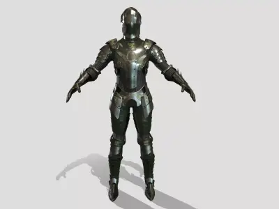 Fantasy Armor Free low-poly 3D model