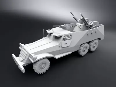 BTR 152 Scale model   3D print model
