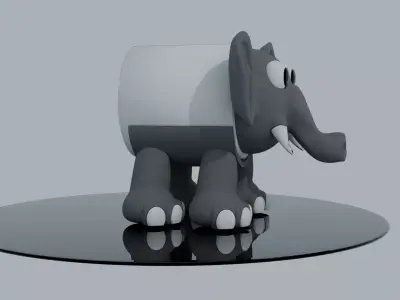 Jumbo Roll Buddy Multi-Part  3D print model
