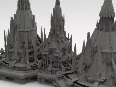 Magician Queens palace 3 designs  3D model