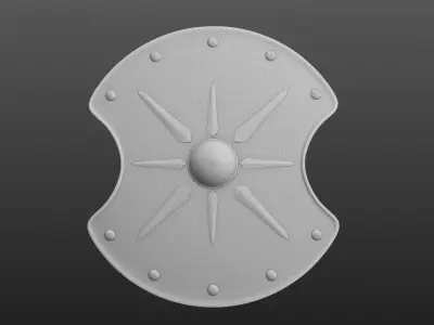 Radial Shield 3D model
