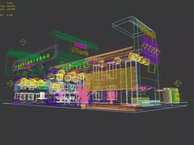 Exhibition - Area - 7X15-3DMAX2009-047 3D model