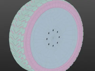Spare tire -  3D model Free 3D model