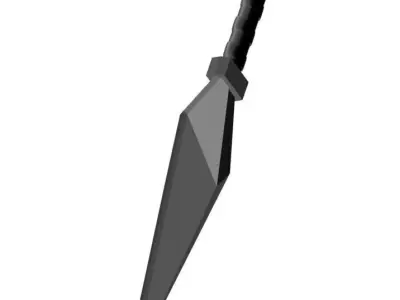 Kunai Low-poly 3D model purchase