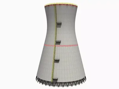 NUCLEAR PLANT COOLING TOWER 3D model