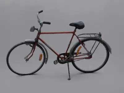 Bicycle Low-poly 3D model shop