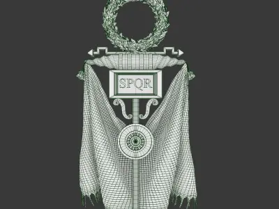 Roman Vexillum 3D model