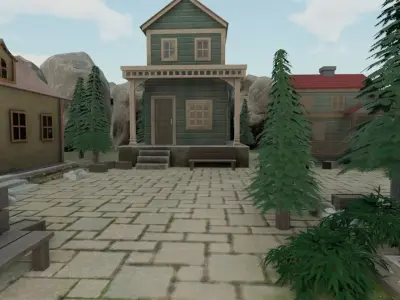 Rustic Town 3D model