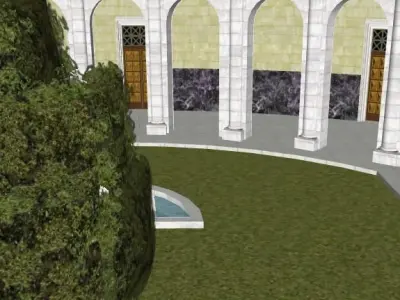 roman palace Free 3D model